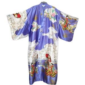 Silky Long Kimono Robe, One Size